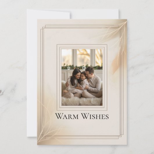 Family Photo Christmas Card シーズンカード (正面)