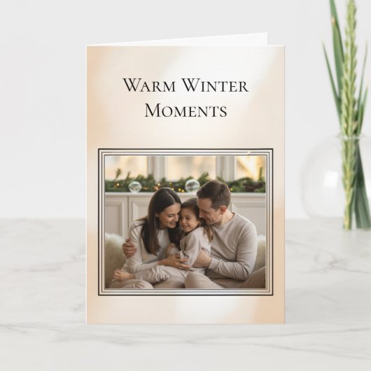 Family Photo Christmas Card シーズンカード (正面)