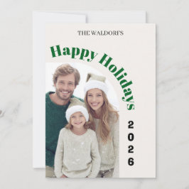 Family Photo Christmas Card | Happy Holidays シーズンカード