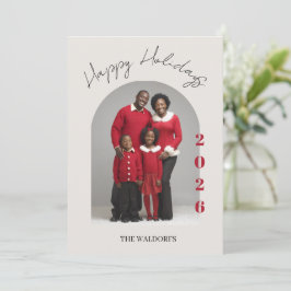 Family Photo Christmas Card | Happy Holidays シーズンカード