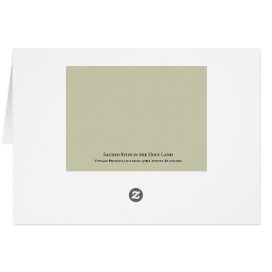 Family Photo Christmas Card Holy Land Theme (裏面横)