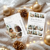 Family Photo Christmas Holiday Card Minimalist シーズンカード