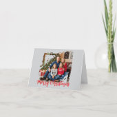 Family Photo Christmas Personalize Holiday Card  カード (正面)