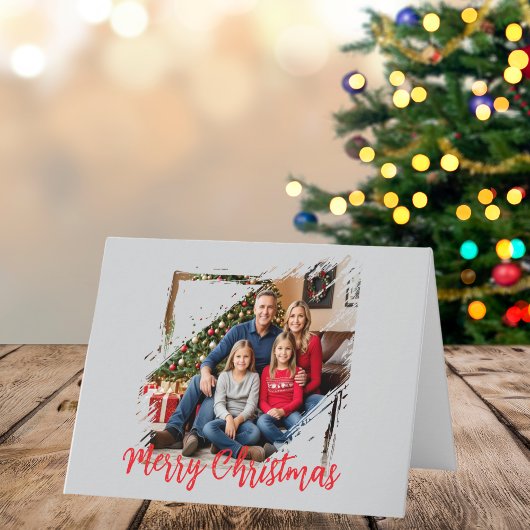  Family Photo Christmas Personalize Holiday Card  カード