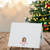  Family Photo Christmas Personalize Holiday Card  カード