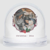 Family Photo Christmas Snow Globe (裏面)