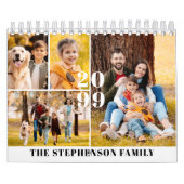 Family Photo Collage 4 Photos Per Month カレンダー (カバー)