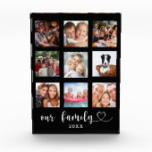 Family photo collage black  フォトブロック (正面)