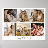 Family Photo Collage Photo Strip ポスター (正面)