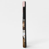 Family Photo Collage pink 4 Picture Case-Mate iPhoneケース (裏面/左)