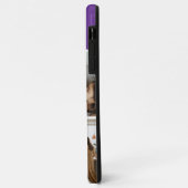 Family Photo Collage purple  4 Picture Case-Mate iPhoneケース (裏面/左)