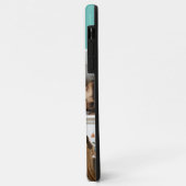 Family Photo Collage Teal 4 Picture Case-Mate iPhoneケース (裏面/左)