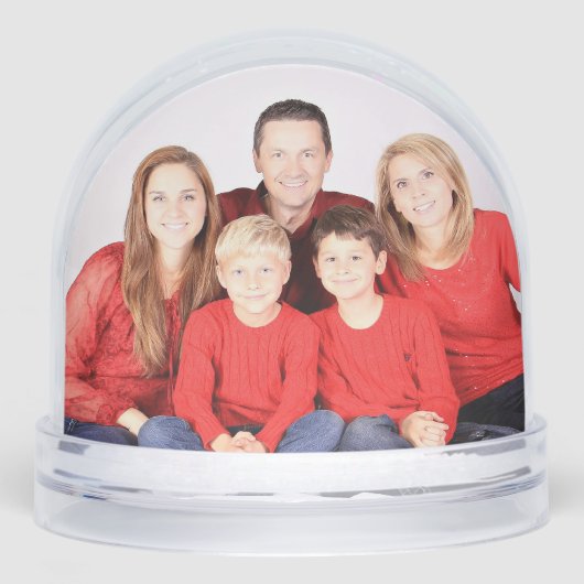 FAMILY PHOTO CUSTOM SNOW GLOBE (正面)