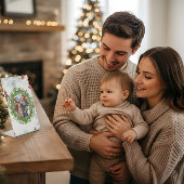 Family Photo Decorative Stand – Holiday Home Décor 台座サイン