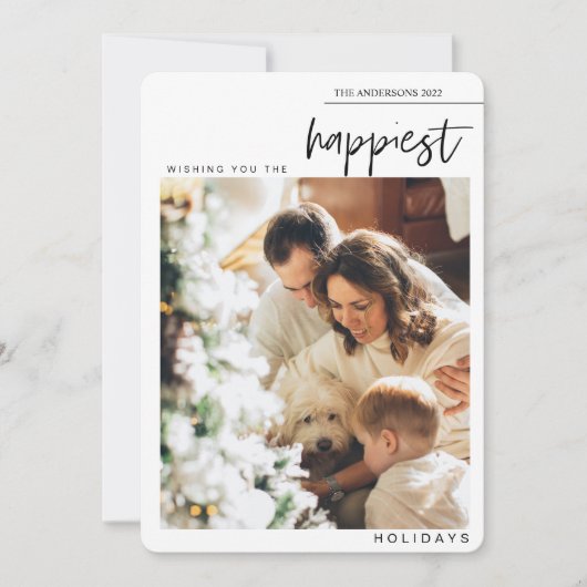 Family Photo Happy Holiday (正面)