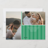 Family Photo Happy St Patricks Day Holiday Card シーズンカード (裏面)