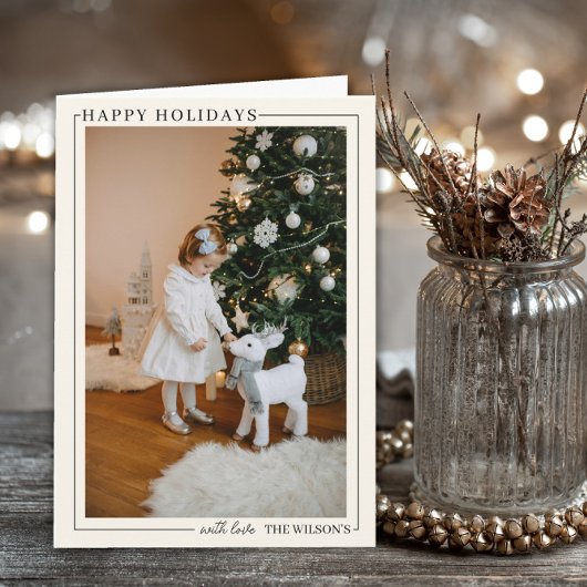 Family Photo Holiday Card Custom Christmas  カード