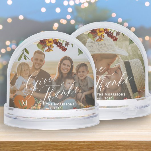 Family photo keepsake Thanksgiving fall decor