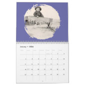 Family Photo Memories in Brushstroke Circles カレンダー (1月 2026)