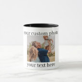 Family Photo Mug Couple & Son Personalized Gift マグカップ (中央)