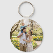 Family Photo & Quote Keychain - Cherished Keepsake キーホルダー (正面)