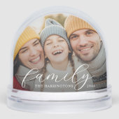 Family Photo Snow Globe (正面)