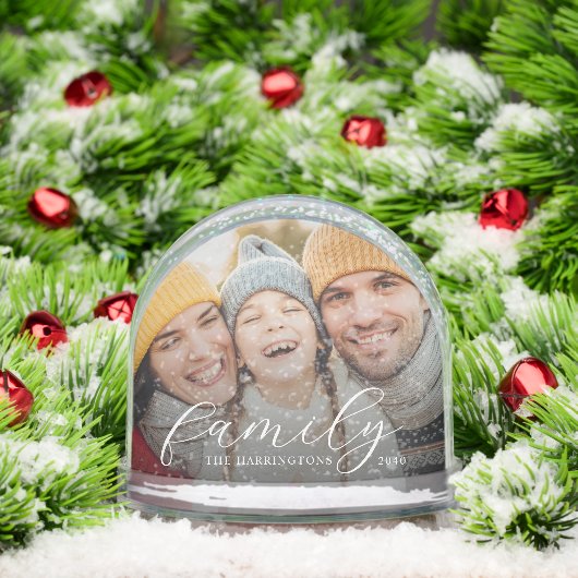 Family Photo Snow Globe (クリスマス)