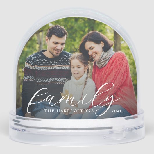 Family Photo Snow Globe (裏面)