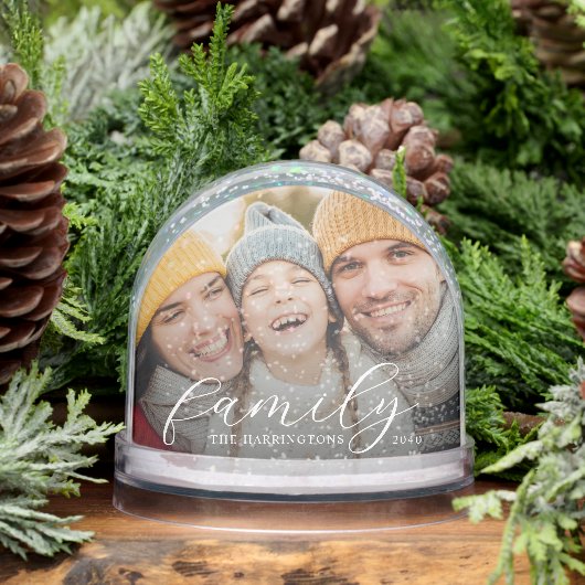 Family Photo Snow Globe (冬)