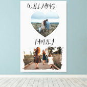 Family Photo Stretched Canvas Print キャンバスプリント (インサイチュ (ウッドフロア))