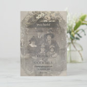 Family Photo Witch Hat Halloween Costume Party 招待状 (スタンド正面)