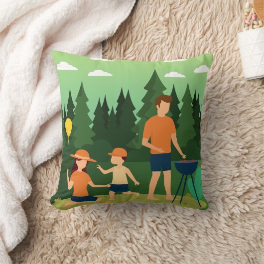 FAMILY PICNIC クッション (ブランケット)