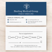 Family Practice Doctor Office Appointment  名刺