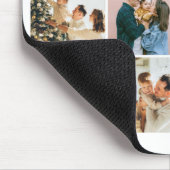 Family Quote Photo Collage Purple マウスパッド (コーナー)