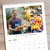 Family Quotes & Funny Sayings Custom Photo 2026 カレンダー