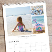 Family Quotes & Funny Sayings Custom Photo 2026 カレンダー