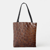 Family Ranch Faux Crocodile Leather トートバッグ (裏面)