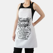 Family Recipe Kitchen Love, Togetherness & Home エプロン (インサイチュ)