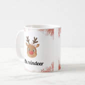 Family Reindeer Matching Mugs コーヒーマグカップ (正面左)