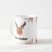 Family Reindeer Matching Mugs コーヒーマグカップ (正面左)