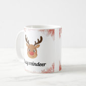 Family Reindeer Matching Mugs コーヒーマグカップ (正面左)