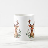 Family Reindeer Matching Mugs コーヒーマグカップ (中央)