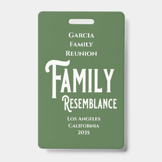Family Resemblance Family Reunion Badge バッジ (表面)