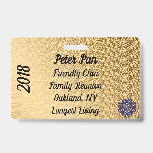 Family Reunion バッジ (正面)