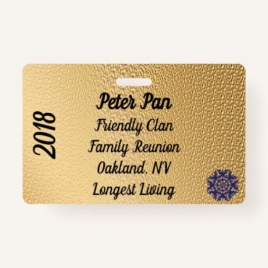 Family Reunion バッジ (正面)