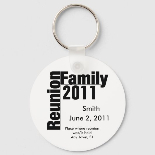 Family Reunion 2011 souviner keychain キーホルダー (正面)