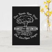 Family Reunion 2021 Family Tree Heart Roots カード (黄色い花)