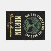 Family Reunion 2025 Matching Design - Norton フリースブランケット (正面(横))