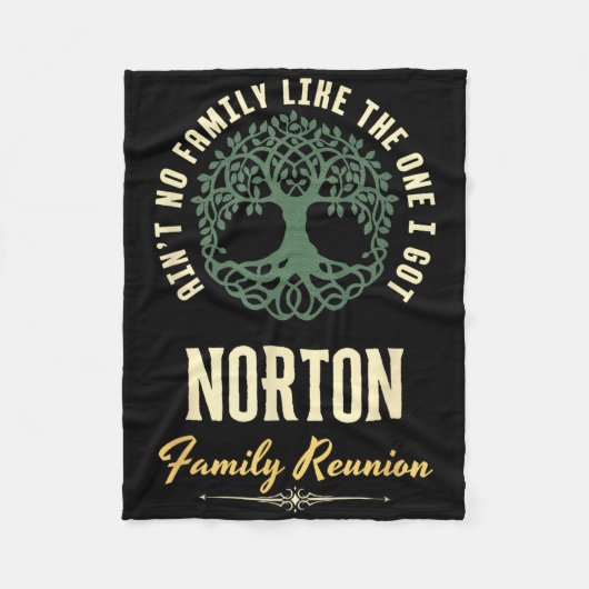 Family Reunion 2025 Matching Design - Norton フリースブランケット (正面)