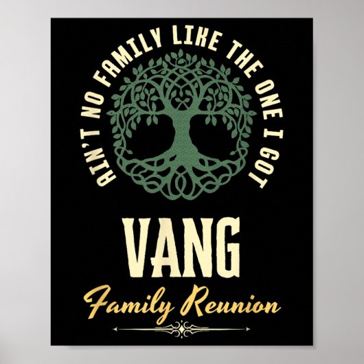 Family Reunion 2025 Matching Design - Vang ポスター (正面)